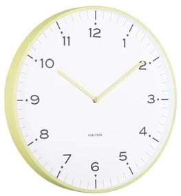 Karlsson 6011GR design falióra, sárga, átmérő 40cm