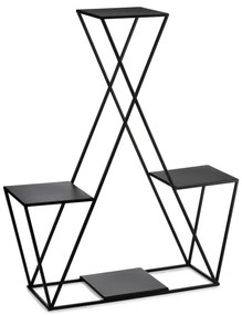 Virágállvány 95x78 cm fekete