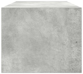 betonszürke szerelt fa TV-szekrény 80x31x25,5 cm