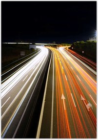 Poszterek 70x100 Autópálya Utca Éjszaka