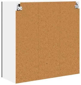 Fali konyhaszekrény polcokkal Fekete 80 x 31 x 80 cm Faanyag