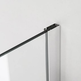 Stuxi Bari Fix 180 cm (80+100) széles nyíló zuhanyajtó fix fallal, 6 mm vízlepergető üveggel, króm profillal, 195 cm magas