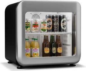 Klarstein Audrey Evo italhűtő, Rretro kivitel, üvegajtó, 46 L, EEK C