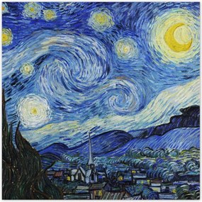 Poszterek 100x100 Van Gogh Csillagos éj