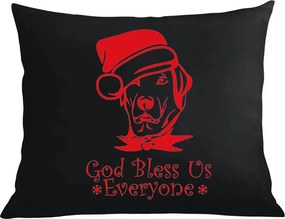 Párna párnahuzat Vicces karácsonyi kutya