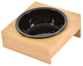 Bambusz tálka állvánnyal kutyáknak ø 16 cm – Love Story