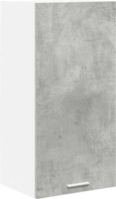 vidaXL Függő szekrény Beton szürke és fehér 40 x 31 x 80 cm Faanyag