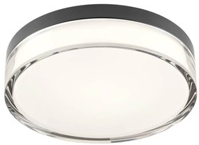 Redo 01-3735 - FRISBI LED mennyezeti lámpa 12W 230V 3000/4000K IP44 fekete