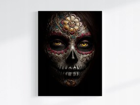 Poszter Portré Dia De Los Muertos La Catrina Mexikó 60x80
