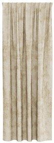 Velúr Függönyök 2 db Fémrúd zsebes Krém 225x140 cm