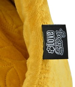 Mustársárga bújó macskáknak ø 50 cm – Love Story