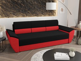 Háromszemélyes kanapé Radiant Bis (fekete + piros). 1056840