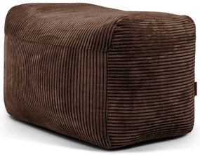 Sötétbarna kordbársony babzsákfotel Plus 70 Lounge – SLOWDOWN