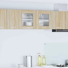 Függő szekrény Riga Sonoma tölgy és fehér 80 x 31 x 40 cm