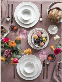 Ezüstszínű rozsdamentes acél evőeszköz készlet 16 db-os Fuga – Gense