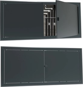 RevĂziĂłs ajtĂł fĂ©m fedĂ©l inst 90x30 grafit