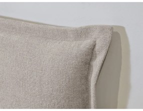 Világosszürke-natúr színű franciaágy ágyráccsal 180x200 cm Charlie – Bobochic Paris