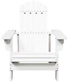 fehér tömör fenyőfa Adirondack szék 69 x 85 x 90,5 cm