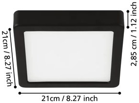 Eglo 900651 - LED fürdőszobai mennyezeti lámpatest FUEVA LED/17W/230V IP44 króm