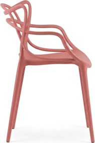 Korall színű műanyag szék KATO