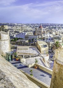 Poszter 39,5x55cm Panorámás kilátás Victoria városára, Assaf Frank