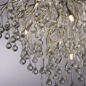 Paul Neuhaus 8091-55 - Felületre szerelhető csillár  ICICLE 9xG9/40W/230V átm. 50 cm króm