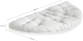 Design OUT™ Nido White kinyitható fehér kültéri fotel - Karup Design