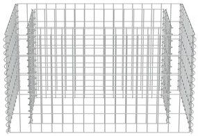 horganyzott acél gabion magaságyás 90 x 50 x 50 cm
