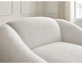 Fehér buklé fotel Tina – Bobochic Paris