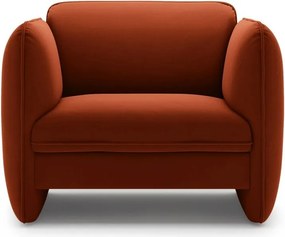 Téglavörös bársony fotel Georgia – Micadoni
