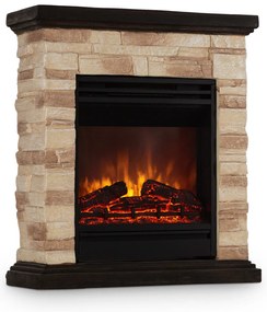 Klarstein Kaprun, elektromos kandalló, 1800 W, kő dekoráció, polystone, távirányító