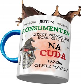 Kék Bögre Fogyasztónak Csodák Ajándék Nyomtatott Fotóval