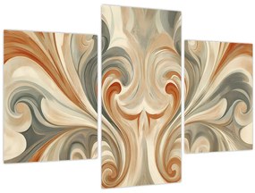 Kép - Örvények földszínekkel (90x60 cm)