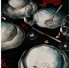 24 darabos kék porcelán étkészlet