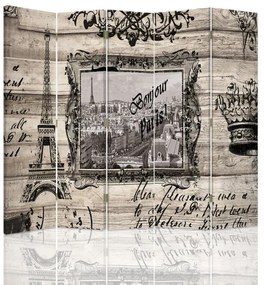 Gario Paraván Bonjour Paris Méret: 180 x 170 cm, Kivitelezés: Klasszikus paraván