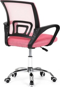 Gyerek forgószék hintamechanikával, rózsaszín hálós kivitelben KA-L103 PINK