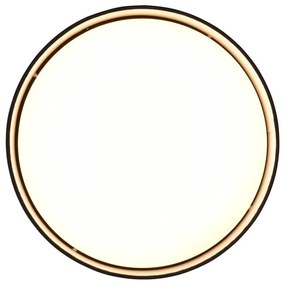 Fekete LED mennyezeti lámpa ø 30 cm Locarno – Trio