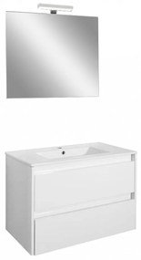 Porto Prime 80 komplett fürdőszoba bútor fehér színben
