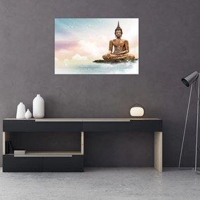 Kép - Buddha vigyáz a földre (90x60 cm)