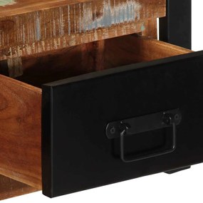 TV szekrény 100x30x25 cm tömörfa, újrahasznosított fa
