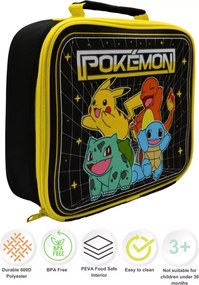 Pokémon Original Team thermo uzsonnás táska, hűtőtáska 23 cm