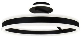 LED Dimmelhető felületre szerelhető csillár LED/86W/230V 3000-6500K fekete + távirányítás