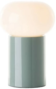 Brilliant - Asztali lámpa KNUT 1xE27/25W/230V zöld/fehér