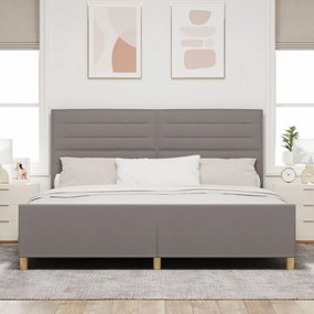 Taupe Ágykeret 200x200 cm Szövet