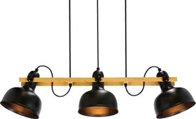 RENO lógcsillár 3xE27/40W/230V fekete/barna