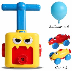 Új Sláger Játék Levegő Hajtású Autó Luftballonnal Hajtott Játékautó Szett