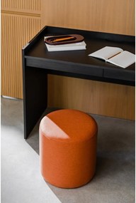 Terrakotta színű gyapjú puff Folk – noo.ma