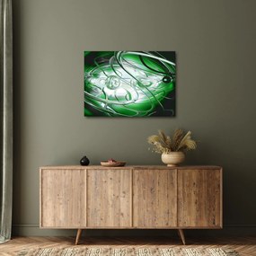 Zöld absztrakt kép (70x50 cm)