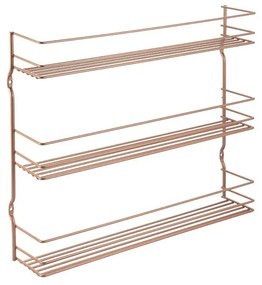 Sárgaréz színű háromszintes fűszertartó polc - Metaltex