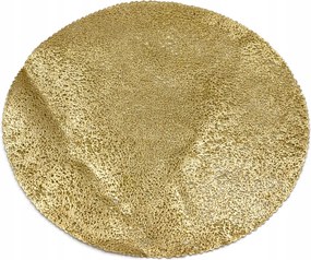 Smukee Asztalszőnyeg Kerek Arany Pvc 38 cm